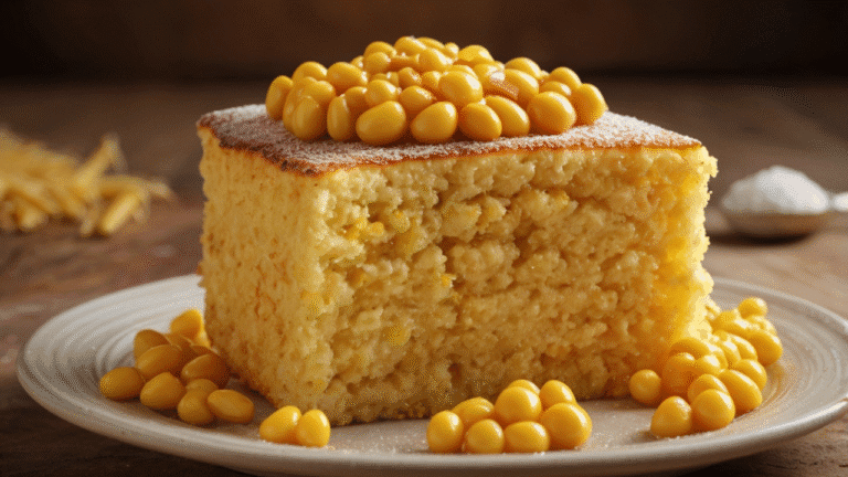 Bolo de Milho Cremoso e Fofinho 🌽✨ – A Receita Perfeita Para o Café da Tarde!