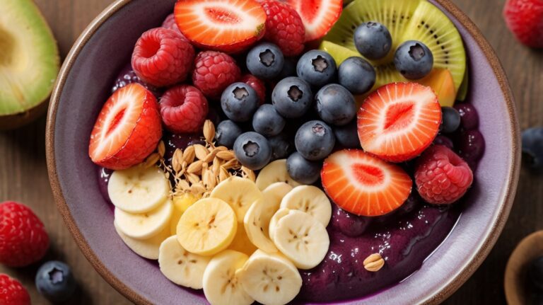 Bowl de Açaí com Frutas 🍓: A Receita Refrescante e Energizante para o Seu Dia!