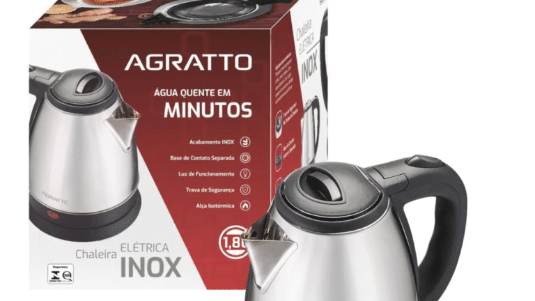 Chaleira Elétrica Agratto: Praticidade, Segurança e Estilo na Sua Cozinha! ☕⚡