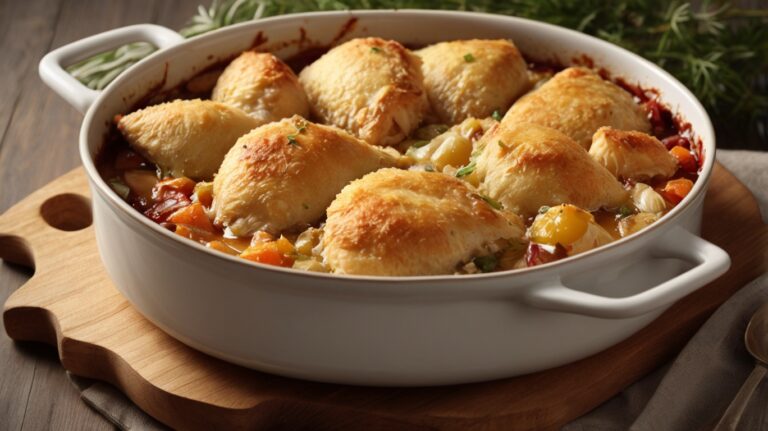 Chicken Cobbler – Um prato americano reconfortante, cremoso e irresistível 🇺🇸