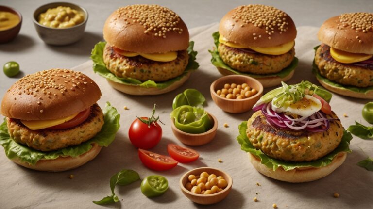 Delicioso Hambúrguer de Grão-de-Bico 🍔