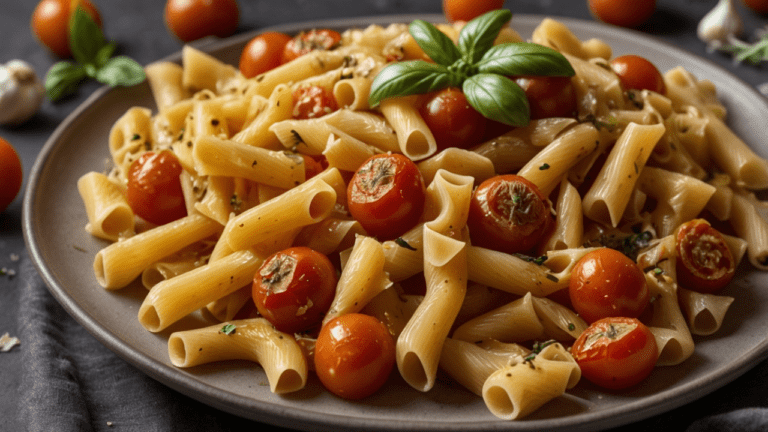 Massa de Alho e Tomate Assada 😍