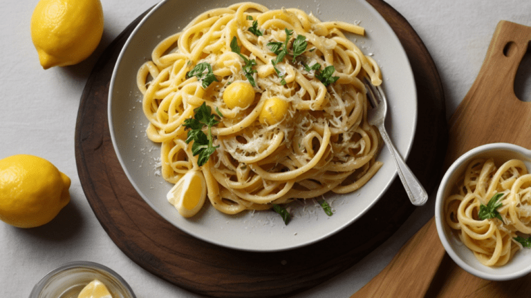Macarrão Cremoso de Limão de Verão 🍋☀️