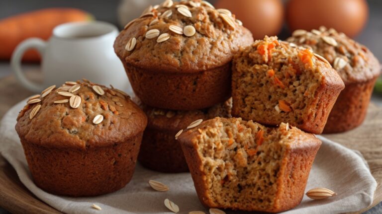 Maravilhoso Muffin de Cenoura e Aveia: Nutritivo, fofinho e irresistível! 🧁🥕