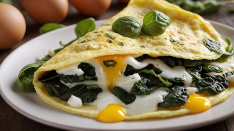 Maravilhoso Omelete de Claras com Espinafre 🍳
