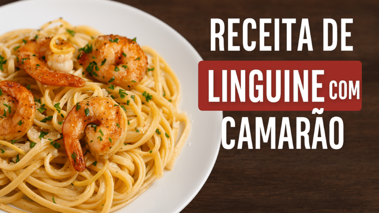 Receita de Linguine com Camarão 🍝🍤