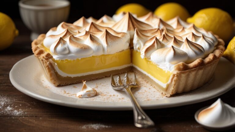 Torta de Limão Cremosa com Merengue: Uma Delícia Refrescante! 🍋✨