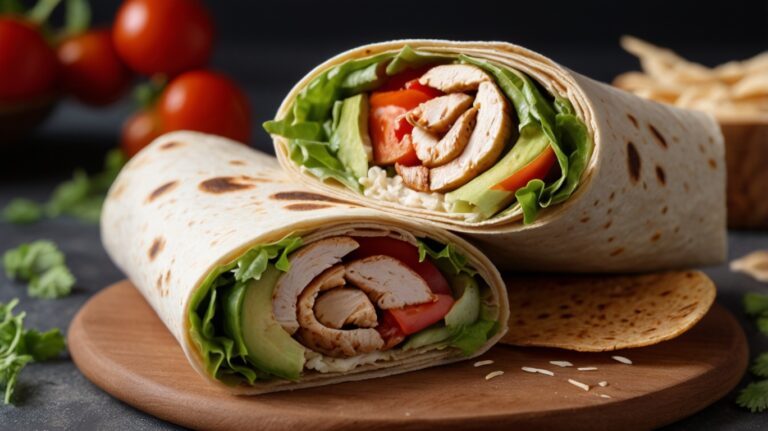 Wrap Integral de Frango 🥙: Leve, saboroso e nutritivo!