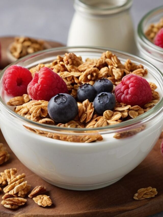Delicioso Iogurte Natural com Granola 🍯 Nutritivo e super fácil de preparar!