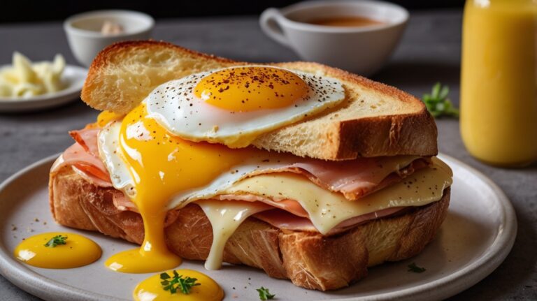 Delicioso Sanduíche Francês chamado Croque Madame 🇫🇷🥪