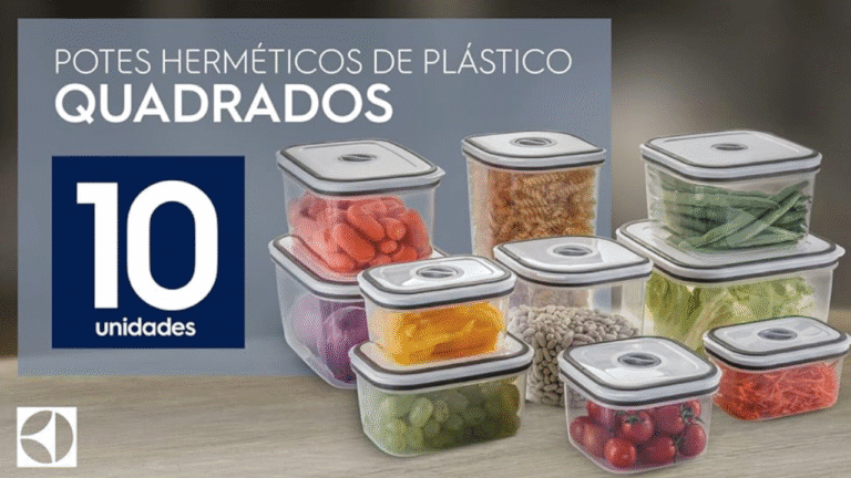 Kit de Potes Herméticos Electrolux: Organização, Praticidade e Segurança para Sua Cozinha! 🍱✨