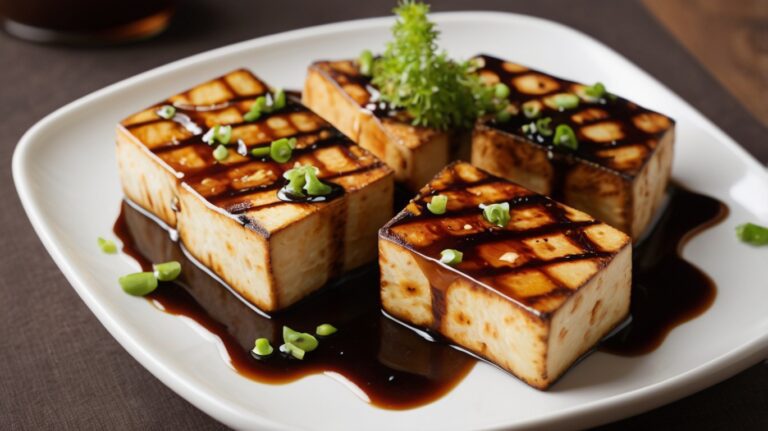 Tofu grelhado com molho teriyaki 🍽️