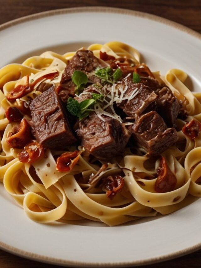 Delicioso Tagliatelle com Shortrib 🍝😋