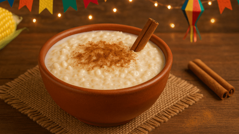 Arroz Doce Cremoso de Festa Junina 🍚🔥