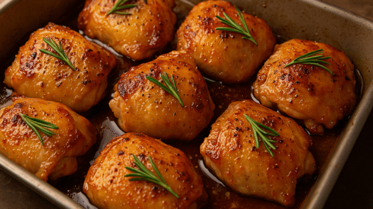 Como Fazer Sobrecoxa de Frango Assada com Mostarda e Mel 🍯🍗