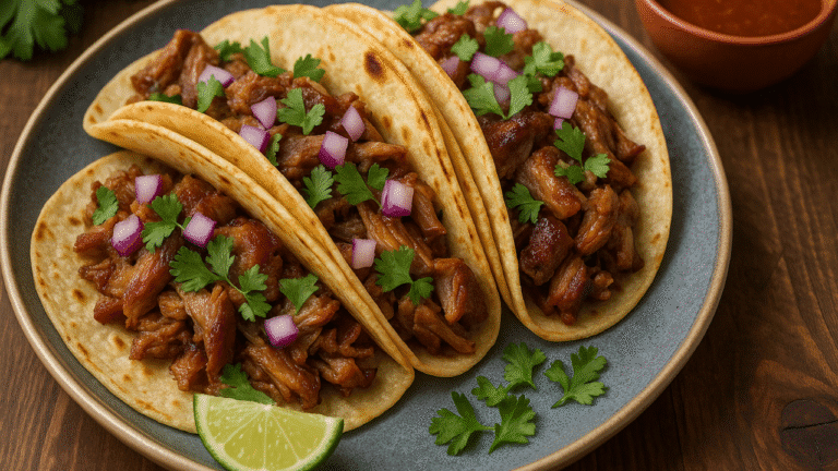Como fazer um delicioso Tacos de Carnitas 🇲🇽🌮🔥