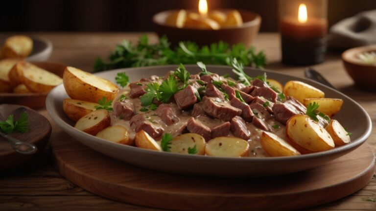 Como fazer um Strogonoff de Carne com Batatas Altamente Diferenciado 🥩🥔😋