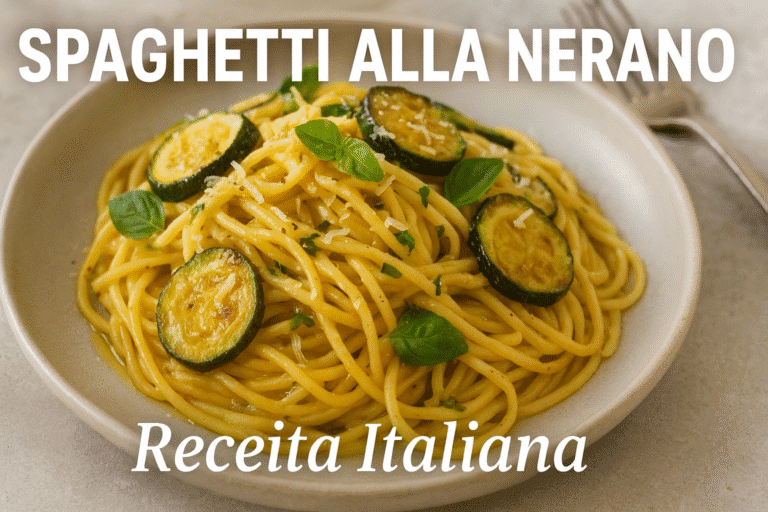 🍝 Receita Simples e Deliciosa: Spaghetti alla Nerano 🇮🇹