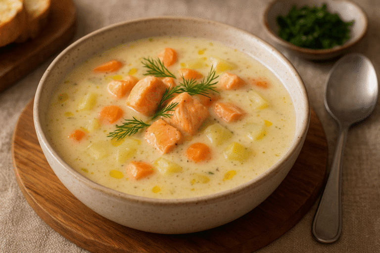 🐟😋 Como Fazer uma Deliciosa Sopa de Salmão