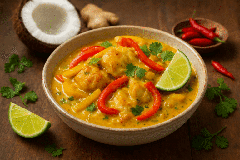🥥😋 Como Fazer um Maravilhoso Bacalhau Thai com Pimentão e Leite de Coco