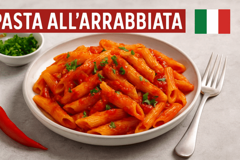 Pasta all’Arrabbiata Italiana 🇮🇹🍝