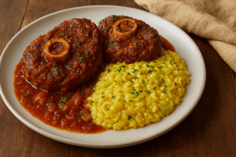 🥩✨ Como Fazer um Delicioso Ossobuco com Risotto de Alho-Poró e Açafrão