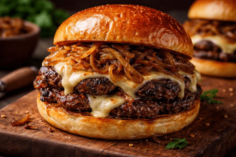 Aprenda o sanduíche chamado French Onion Smash 🍔🇫🇷