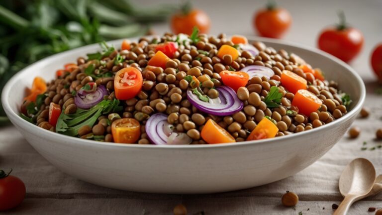 🥗 Receita Simples: Salada de Lentilha da Prosperidade