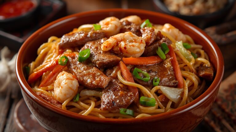 🍜🔥 Aprenda um delicioso Chow Mein (Macarrão Chinês Frito)