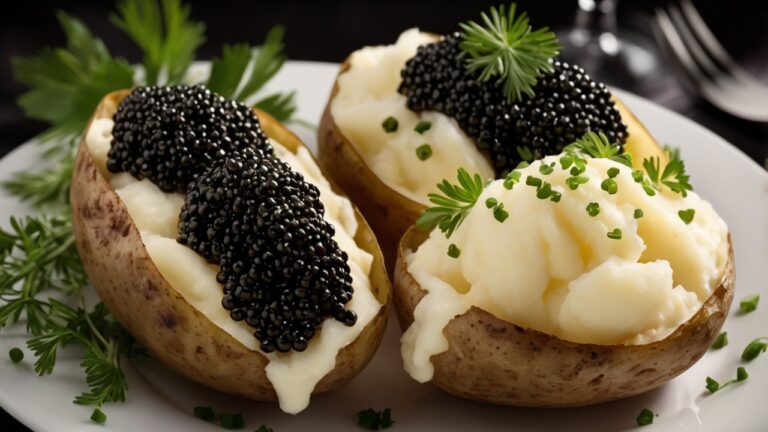 🥔🔥 Aprenda a Fazer Deliciosas Batatas Assadas Recheadas com Caviar