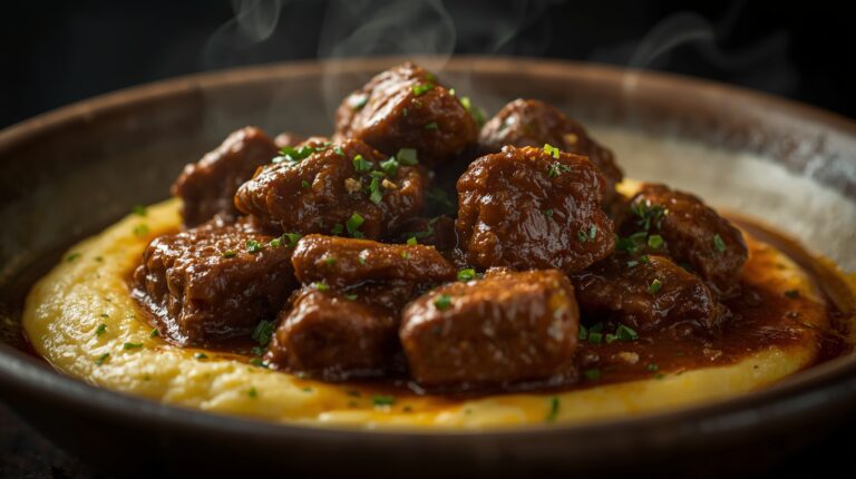 🥩🔥 Como fazer um incrível Ragu de Bombom de Alcatra com Purê de Mandioca