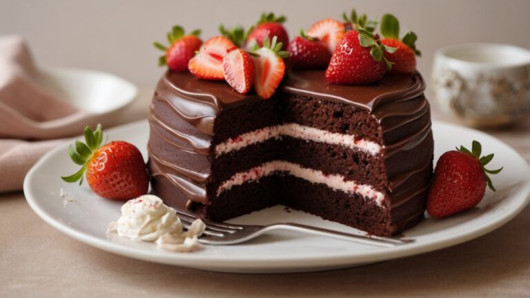 Bolo Fofo de Chocolate com Morango: A Receita Perfeita para Encantar Seu Dia e Impressionar Convidados